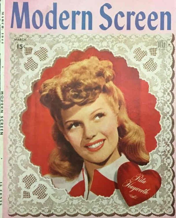 MODERN SCREEN magazine cover Issue 160 March 1944